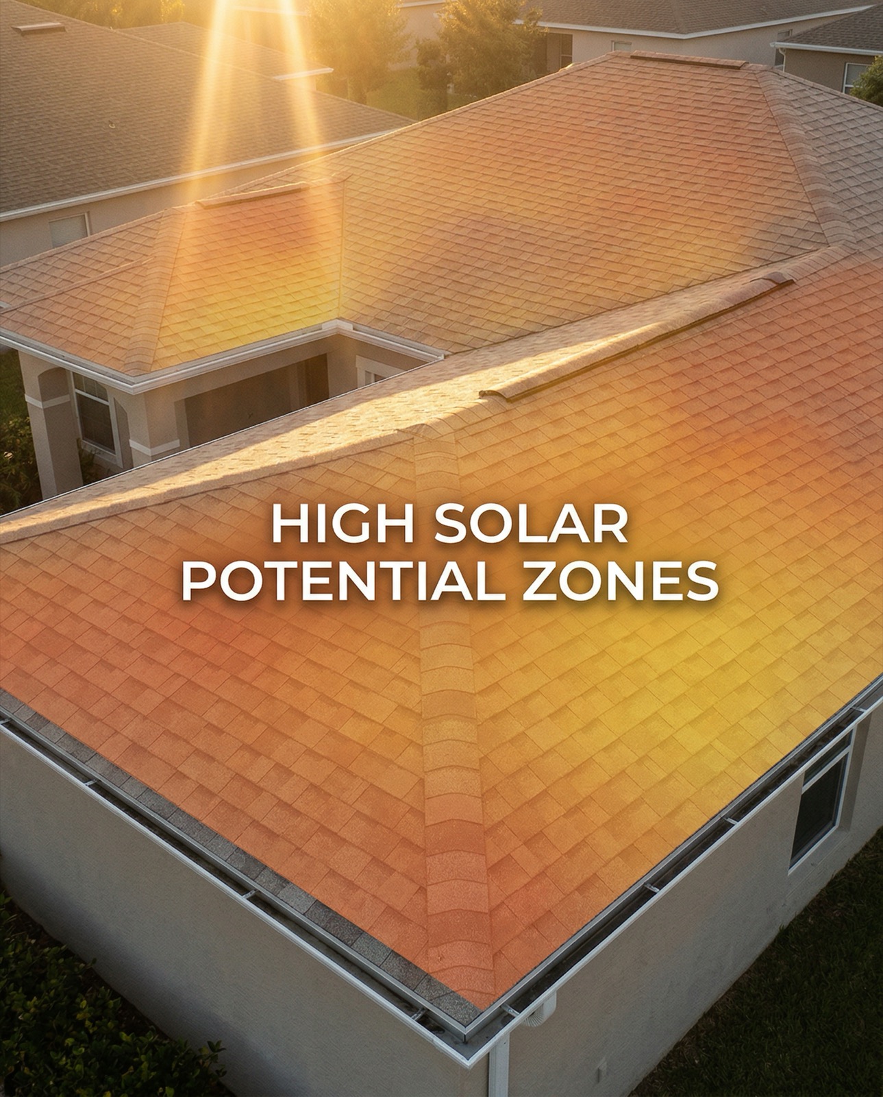 Home assessment around roof, attic, and solar potential
